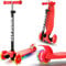 Cutemelo Monopattino Bambino Monopattino 3 Ruote con Ruote Illuminate a LED Multicolore, Monopattini con Impugnatura Regolabile in Altezza per Bambini e Bambine Dai 3 ai 12 Anni (D)