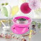 Zuckerwattemaschine für Zuhause, Zuckerwatte-Maschine Set Mit Zuckerwatte Stäbchen & Messlöffel, Zuckerwatte in nur 2 min (Rosa)