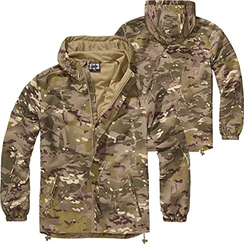 BWuM Windbreaker Sommer mit Zipper, Größe:XS, Farbe:Tacticalcamo