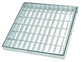 Telaio con griglia zincata Quadra - Dimensione cm 50x50