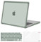 MOSISO Custodia Compatibile con MacBook Pro 14 Cover M4 M3 M2 M1 2025-2021 A3112 A3185 A3401 A2918 A2992 A2779 A2442, per Pro 14,2 Case Anti-Crepa Pesante TPU&Copritastiera&Pellicola, Verde Smeraldo