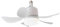 AVZYARDY LED Mini Ceiling Fan E27 Base Remote Control Indoor Ceiling Fan Light 3 Colors Dimmable Light Bulb Fan with Socket 3 Speeds 17.7 Inch for Bedroom Living Room Balcony (A)