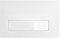 SPARES2GO Luxury Concealed Toilet Cistern Flush Plate Kit for Wall Hung Frame (Gloss White, 245mm x 165mm)