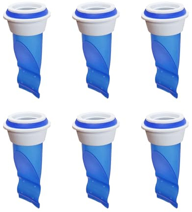 NOPOXA 6 Stück Duschbodenablauf Kerne Rückflussverhinderer Ventile Einstellbare Silikon Waschbecken Bodenablauf für Rohre