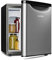 KLARSTEIN Yummy - Refrigerator with freezer compartment, refrigerant: R600a, 42 dB, 1 x wire shelf, including drip tray, 45 L, freezer compartment: 3 liters, refrigerator: 42 L, silver
