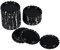 SEWACC Lot de 100 Capsules de Couronne pour Bouteilles de Bière en Fer Noir
