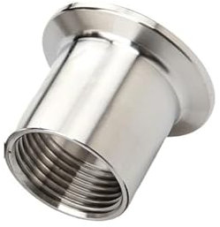 Male 1/4 3/8 1/2 3/4 1 BSPT Female x 0.5 1.5 2 2.5 Tri Clamp Pipe Fitting Connector SUS304 Stainless Sanitary Homebrew(Female,1/2)