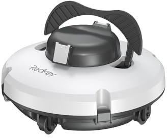 Redkey S100 Poolroboter Akku, Akkulaufzeit 130 Minuten,Max Steigung 18°,Selbstparkend, Automatische Poolreiniger Kabelloser, Poolreinigungsroboter,Geeignet für Flache Pools bis zu 100 m²