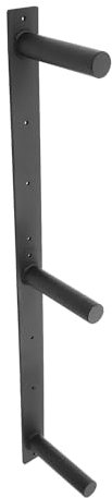 Black Weight Plate Storage Rack, Alloy Steel Wall Mounted Weight Plate Holder Bumper Plate Storage for Home Gym 120 * 7.3 * 23.5cm