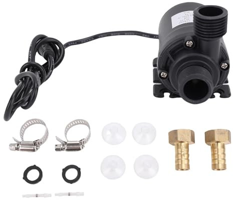 DC 12V Wasserpumpe Bürstenloser Motor, Hochdruck -Stillepumpe, Tauchwasserpumpe für das Solarzirkulationssystem Pool RV Yachtboot 800 L/h 5m Auftrieb