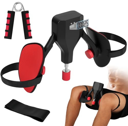 AYESY Oberschenkeltrainer, 50kg Beckenboden Trainer für Frau Mann Multifunktionaler Beintrainer mit Intelligenter Zähl Trainingsgerät FitnessgeräTe Zuhause Beinpresse Hüfttraining Armtraining