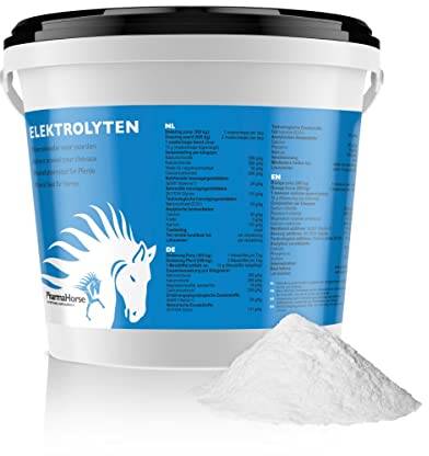 PharmaHorse Elektrolyte | Nervensystem | Muskeln | Human Grade Quality | 100% Ohne Zuckerzusatz | 1000 Gramm