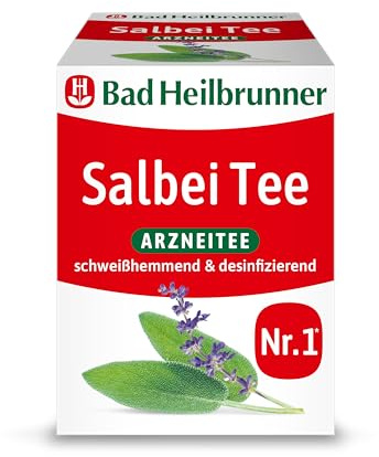 Bad Heilbrunner Salbei Tee im Filterbeutel, 12er Pack (12 x 8 Filterbeutel)