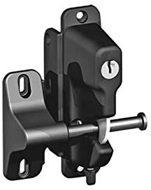 Gatemate Gravity Latch - Keyed to Differ - Single Locking - Black Polymer