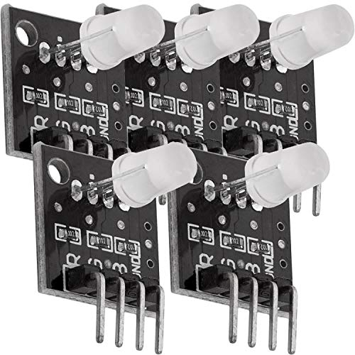 AZDelivery 5 x KY-016 FZ0455 3-Color RGB Módulo LED 3 Color Compatible con Arduino con E-Book Incluido!