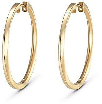 JETTE Damen-Creolen 925er Silber One Size, Gold 32010184