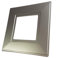 Single Double Light Switch Socket Finger Plates Surround Wall Protector Hygienic Cover (Single, Silver)