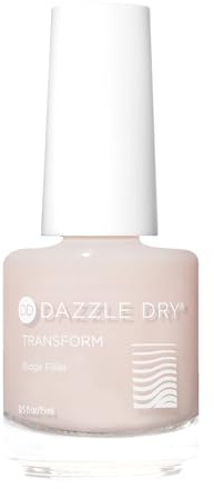 Dazzle Dry Transform Nail Ridge Filler – Gel-Like Finish (0.5 fl oz) | Smooths & Levels Nail Ridges · Gel-Like Finish · Use Between Base Coat Layers · Vegan, Cruelty-Free