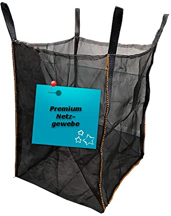 Premium Holzbag Big Bag für Brennholz Kaminholz Woodbag Holz Big Bag 100cm100cm140cm (ohne Holz!)