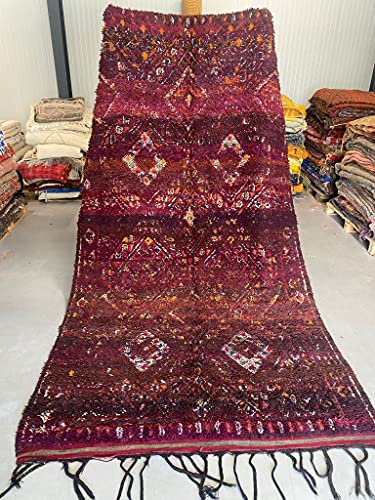 Marokkanische Beni Mguild Berber Teppich Orient Teppich - 100% handgewebte natürlich Tribal Wolle Teppich - 334 x 184