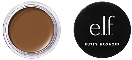 e.l.f. Putty Bronzer, cremige & hochpigmentierte Formel, sorgt für einen langanhaltenden gebräunten Schimmer, mit Arganöl & Vitamin E, Bronzed Belle, 0,35 Oz (10g)