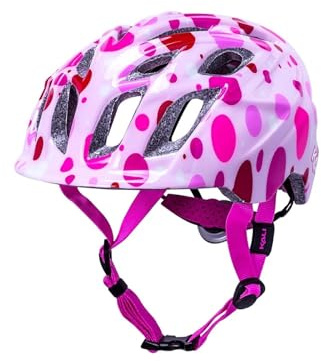 Kali Protective Chakra Child Lighted All Round Kids Enduro, Trial and Mountian Bike Cycling Helmet with Lifetime Crash Replacement - Confetti Gloss Pink S