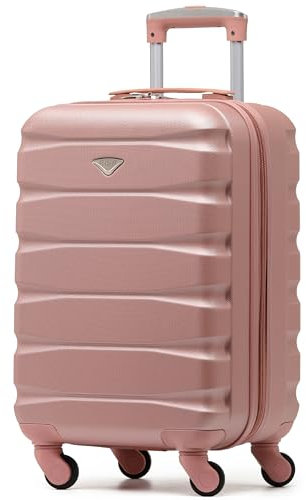 Flight Knight Valises Rigides Legeresen Abs A 4 Roues Valises De Cabine Approuvees pour Plus De 35 Compagnies Aeriennes, Y Compris Easyjet, Taille Maximale pour KLM Et Air France 55x35x25cm