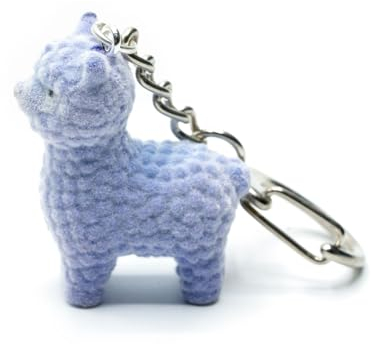 Miniblings Alpaca Flock Lilla Pako Lama Animale Escursionismo – Handmade bigiotteria I Ciondolo Portachiavi Portachiavi Portachiavi, Lilla, 35mm