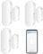 Sensore WiFi per porte: rilevatori intelligenti per porte aperte/chiuse, sensore wireless per finestre con notifica app, sensore di contatto per la sicurezza domestica, compatibile con Alexa Google