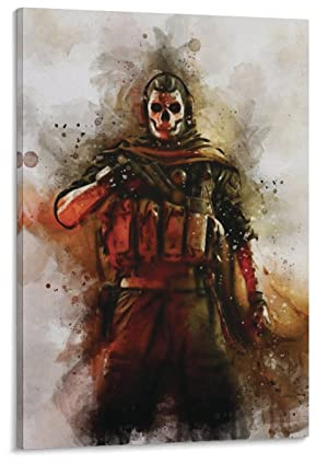 Simon Ghost Riley Task Force 141 iPhone-Poster, dekoratives Gemälde, Leinwand, Wandposter und Kunstbild, modernes Familien-Schlafzimmer, 20 x 30 cm, Simon Ghost Riley Task Force 141 Ip