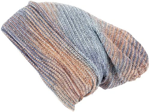 GURU SHOP Magic Hairband, Dread Wrap, Schlauchschal, Stirnband, Mütze - Loopschal Blau/orange, Herren/Damen, Baumwolle
