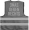 Omas gegen rechts Warnweste BZW. Signalweste mit reflektierendem Aufdruck - Größe S/M, Grau