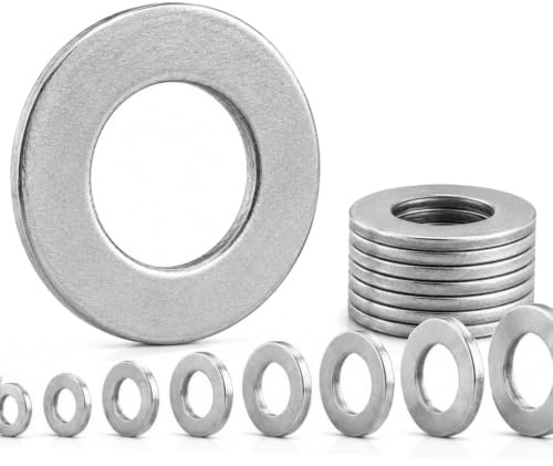 Unterlegscheiben DIN 125 Form A | Edelstahl A2 (V2A) | 10 Stück | M16 – 30mm Außendurchmesser & 3mm Stärke | Beilagscheiben für Schrauben, Muttern & Gewindestangen | Innen- & Außenbereich