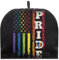 HUGS IDEA Rainbow Love Pride Flag Print Tea Cosy for Teapots Tea Pot Dust Cover Keep Warm Breakfast Pot Protector Cover Decorative Kettle Cover