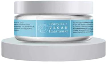 Shiny Hair Haarmaske für sehr trockenes Haar - vegane Haarkur für extrem geschädigtes und blondiertes Haar - Keratin Haarpflege für kaputtes Haar - Conditioner mit anti frizz hair care