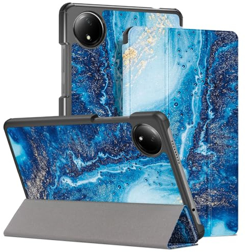 HEISHAYU Funda para Xiaomi Redmi Pad SE 4G 8.7 Pulgadas 2024 Tablet, Case con Función Auto Sleep/Wake, Z-Ondas