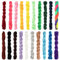 SOSMAR 20 Pcs Silk Nylon Cords 1mm Chinese Knotting Cord Polyester Rope Kumihimo Cord Macrame Thread Hair Braiding Thread Beading Color String for Friendship Bracelet Necklace Craft Jewellery Making
