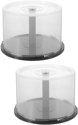 Alipis Cd Aufbewahrungsbox Mit Deckel Kunststoff Cd/Dvd Halter Für 50 Discs Transparenter Medien-Organizer Robuster Cd Speicherbehälter Für Ordentliche Cd Sammlung