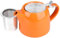 Spring Chef Ceramic Stump Teapot with Strainer, Heat-Resistant Porcelain Tea Pot with Infuser, Removable Infuser Tea Pot Handmade for Loose Leaf Tea & Coffee 500ml/16.91oz