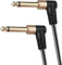 Oluote TS 6.35mm Stecker zu Stecker Mono gerades Winkel-Audiokabel, für Bassgitarre, Verstärker, Musikinstrument usw. (1.5M)