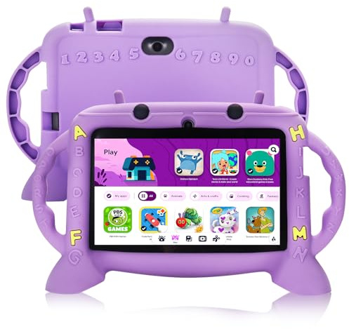 Tableta para niños, tableta de 7 pulgadas para niños de 2 a 10 años, tableta educativa para niños pequeños Android 11, 3 GB de RAM + 32 GB de almacenamiento ROM, Google Play YouTube, regalo para bebé