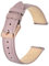 BISONSTRAP Elegante Leder Uhrenarmband, Schnellverschluss, Uhrenarmbänder für Damen und Herren, Kompatibel mit Uhrenanstößen von 16mm, Hellrosa (Roségoldene Schnalle)