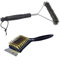 Garden Mile BBQ Cleaner Brush - 43cm Long Ergonomic Handle Grip for grill cleaning brush, Durable Carbon Bristles, bbq Grill cleaner with Built-in Metal Scraper (2pc Brush Set)