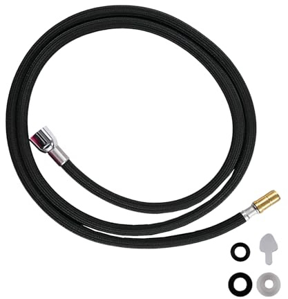 Kitchen Hose Kit for Kohler Pull-Down Kitchen Faucet Parts K-1304674-BC,1219935-BC,67 inches Sink Hose Attachment for Faucet Hose Replacemnet Part,Bright Chrome Finish