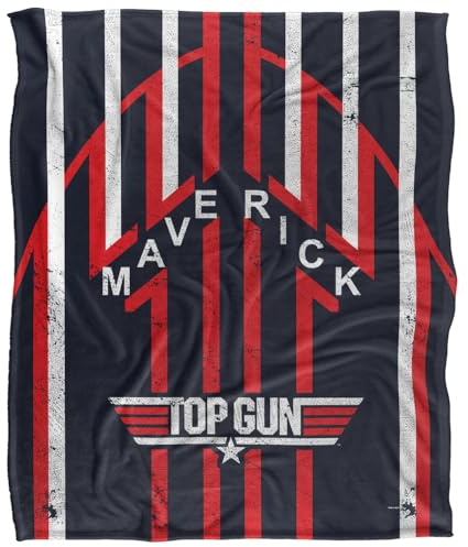 Top Gun Maverick Silky Touch Super Soft Throw Blanket 152 X 127 cm, White