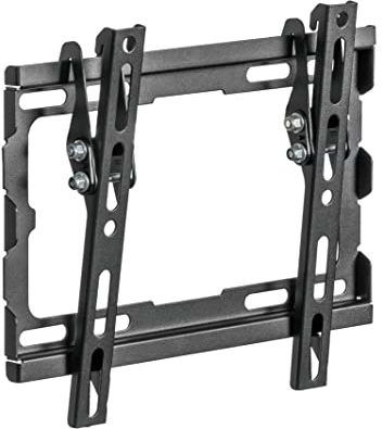 Tilt TV Wall Mount 23-43 Inch Screens, Low Profile TV Wall Bracket Compatible with Bush 24HT24CA 32FT24CA 32HT24CA 40FT24CA 43UT24SB 43QT24SB 43FT24CA Smart HD HDR10 LED TiVo Freeview