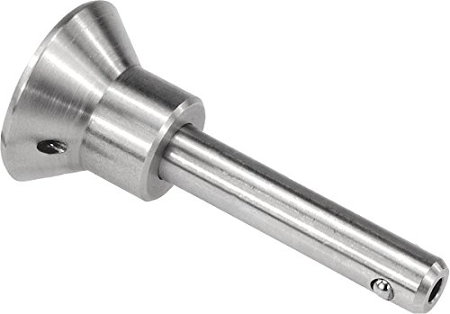 KIPP – Bedienteile | Normelemente K0364.2308035 Kugelsperrbolzen Edelstahl, selbstsichernd, D1=8, L=35, Länge L: 35mm