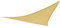Aktive Garden 53909 - Toldo Vela Triangular Color Crema 500 x 500 x 500 cm
