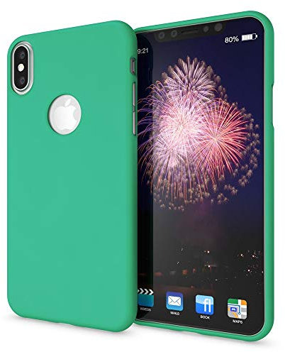 NALIA Funda Neon Compatible con iPhone XS MAX, Carcasa Protectora Movil Silicona Ultra-Fina Gel Bumper Estuche, Goma Cubierta Telefono Cobertura Delgado Cover Smart-Phone Case, Color:Verde