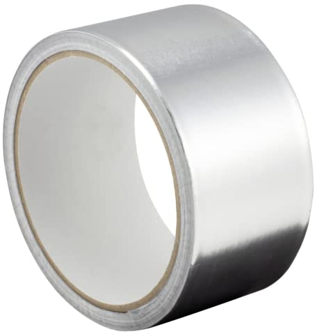 GOCABLETIES Aluminium Klebeband, 48 mm x 10 m, selbstklebendes Alu Klebeband, silber, Wasser- und hitzebeständig Band zum Versiegeln, Reparieren und Isolieren, 1 Rolle